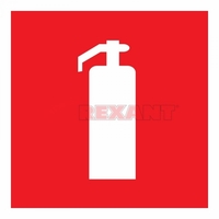 Наклейка Огнетушитель 200х200 мм - 56-0051 REXANT знак пожарной безопасности купить в Москве по низкой цене