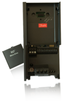 Преобразователь частотный VLT Micro Drive FC 51 2.2кВт (200-240 1ф) без панели оператора Danfoss 132F0007 1 фаза) кВт 220 В цена, купить