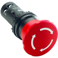 Кнопка аварийная красная с фиксацией CE4T-10R-02 2H3 - 1SFA619550R1051 ABB останова 2НЗ отпускани е поворотом 40мм аналоги, замены