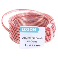 Аудио-кабель Oxion Hi-Fi 2х0.75 5 м медь