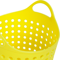 Корзинка для мелочей 11x10x8.5 см пластик цвет желтый BEROSSI