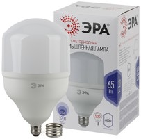 Лампа светодиодная высокомощная STD LED POWER T160-65W-6500-E27/E40 65Вт T160 колокол 6500К холод. бел. E27/E40 (переходник в компл.) 5200лм Эра Б0027924 (Энергия света)