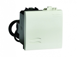 Переключатель белый 2 модуля с подсветкой - 76012BL DKC (ДКС) 2мод Brava 16А IP20 СП инд ДКС цена, купить