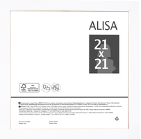Рамка Alisa, 21x21 см, цвет белый аналоги, замены