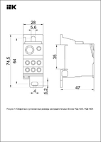 Блок распределительный на DIN-рейку РБД-160А | RBD-160 IEK (ИЭК)