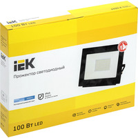 Прожектор светодиодный СДО 06-100 100Вт 6500К IP65 черный | LPDO601-100-65-K02 IEK (ИЭК)