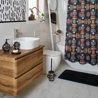 Штора для ванной Moroshka Bantu 180x200 см полиэстер цвет разноцветный
