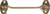 Крючок Gah Alberts со скобой 5.8x120 мм, цвет жёлтый