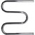 Полотенцесушитель Тера М-образный 500х600 мм наружная резьба 1&quot; ПСВ-05-03