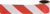 Лента светоотражающая самоклеящаяся 100х5 см цвет красно-белый