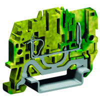 Пружинная клемма заземления со штыревым контактом. Желто-зеленая. 2,5 кв. мм. | ZHVT500 DKC (ДКС)