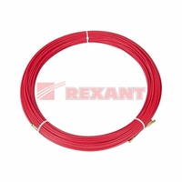 Протяжка кабельная (мини УЗК в бухте), стеклопруток, d=3,5 мм 70 м красная | 47-1070 SDS REXANT d3.5мм цена, купить