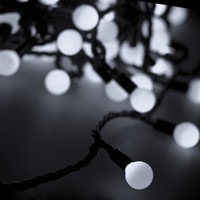 Гирлянда профессиональная LED - шарики белый d45х40LED 303-575 NEON-NIGHT