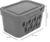 Ящик LUXE с крышкой 19x13x11 см 1.9 л пластик цвет серый БЫТПЛАСТ