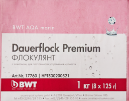 Флокулянт в картриджах BWT AQA marin Dauerflock Premium, 1 кг, для осветления воды, средство бассейна