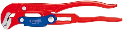 Ключ трубный 1 S-образные тонкие губки с быстрой регулировкой 42 мм (1 5/8) L-330 красный Cr-V многоэтапная закалка в масле KN-8360010 KNIPEX 1дюйм d42мм аналоги, замены