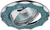 Светильник декор звезда со стеклянной крошкой DK17 CH/SHBL1 MR16,12V/220V, 50W, хром/голубой ЭРА (Энергия света) C0043753