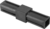 Соединитель пластиковый для трубы 30x30 мм 2-палый ПВХ цвет черный GAH ALBERTS