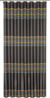 Штора на ленте «Миссони» 160х260 см полиэстер геометрия цвет серый AMORE MIO