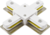 Коннектор белый X -обр. PTR CX-WH jazzway - 5010888