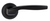 Дверные ручки Edson 18-Z01 без запирания алюминий никелированное покрытие цвет чёрный