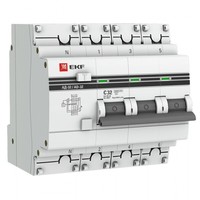 Дифференциальный автомат EKF АД-32 PROxima 3 PN AC-C 32 А 30 мА 270 В 4.5 кА DA32-32-30-4P-pro