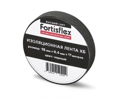 Изолента ХБ 18х0.4х11 черная | 71242 Fortisflex КВТ купить в Москве по низкой цене