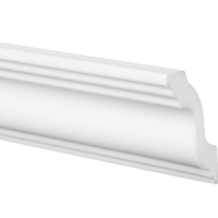 Плинтус потолочный экструдированный полистирол Inspire 06004E белый 40х45х2000 мм