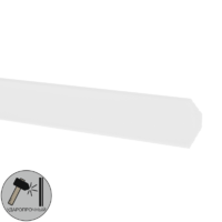 Плинтус потолочный полистирол ударопрочный Decomaster D133 белый 20х20х2000 мм
