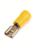 Наконечник плоский РпИм 6-5-0.8 желтый QUADRO (50шт) с изолированным фланцем (розетка) DKC (ДКС) 2C01P
