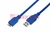 Кабель micro USB-A 3.0 штекер - USB штекер, длина 3 метра, синий (PE пакет) | 18-1636 REXANT