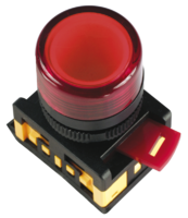 Кнопка красная ABLF-22 1з+1р с подсветкой неон 240В - BBT10-ABLF-K04 IEK (ИЭК) d22мм купить в Москве по низкой цене