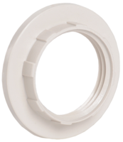 Кольцо абажурное для патрона Е14 пластик белый индивидуальный пакет - EKP20-01-02-K01 IEK (ИЭК) к E14 купить в Москве по низкой цене