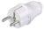 Евровилка прямая белая 16А - EVP10-16-01-K01 IEK (ИЭК)