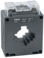 Трансформатор тока ТТИ-40 300/5А кл. точн. 0.5 5В.А IEK ITT30-2-05-0300 (ИЭК) без шины купить в Москве по низкой цене