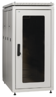 Шкаф сетевой 19" LINEA N 24U 600х1000 мм стеклянная передняя дверь серый | LN35-24U61-G ITK IEK (ИЭК) купить в Москве по низкой цене