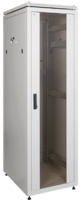 Шкаф сетевой 19" LINEA N 28U 600х800 мм стеклянная передняя дверь серый | LN35-28U68-G ITK IEK (ИЭК) цена, купить