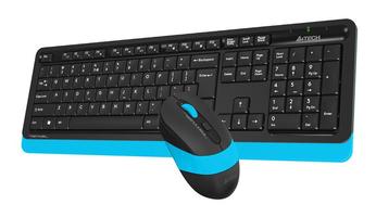 Комплект клавиатура+мышь Fstyler FG1010 клавиатура черн./син. мышь USB беспроводная Multimedia BLUE A4TECH 1147572 цена, купить