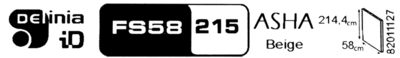 Аша 58x214 см ЛДСП цвет бежевый Фальшпанель для навесного шкафа Delinia ID аналоги, замены