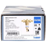 Фильтр механической очистки BWT Protector Mini 1/2"для горячей воды, 100 мкм