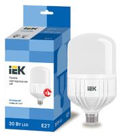 Лампа светодиодная LED 30Вт Е27 230В 6500К HP | LLE-HP-30-230-65-E27 IEK (ИЭК)