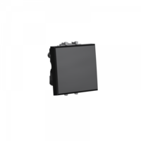 Выключатель двухполюсный одноклавишный модульный, "Avanti", "Черный квадрат", 2 модуля | 4402222 DKC (ДКС) Avanti Черный 2п 2мод 16А IP20 цена, купить