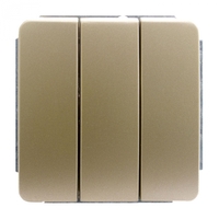 Выключатель трехклавишный в рамку золото - С1В3-005 GUSI Electric Механизм Extra 10А IP20 ГУСИ аналоги, замены