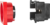 Розетка для кабель-канала LK Studio LK45 с заземлением со шторками цвет красный