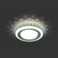 Светильник светодиодный Backlight 3Вт 3000К GU5.3 кругл. хром/бел. GAUSS BL085 3W LED точечный встраиваемый купить в Москве по низкой цене