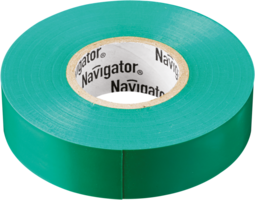 Изолента ПВХ 15мм (рул.20м) зел. NIT-B15-20/G Navigator 71106 17353