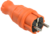Вилка прямая ОМЕГА ВБп3-1-0м IP44 каучук оранж. IEK PKR01-016-2-K09 (ИЭК)