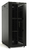 Шкаф напольный 19-дюймовый 18U 988x600х800 мм (ВхШхГ) передняя и задняя распашные перфорированные двери (75%) ручка с замком крыша нового типа цвет черный (RAL 9004) (разобранный) Hyperline 395973