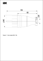 ОМЕГА Вилка прямая каучук 16А 2Р+E IР44 - PKR01-016-2-K02 IEK (ИЭК)