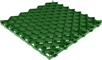 Газонная решётка 60х60 см С250 пластик цвет зелёный GIDROLICA